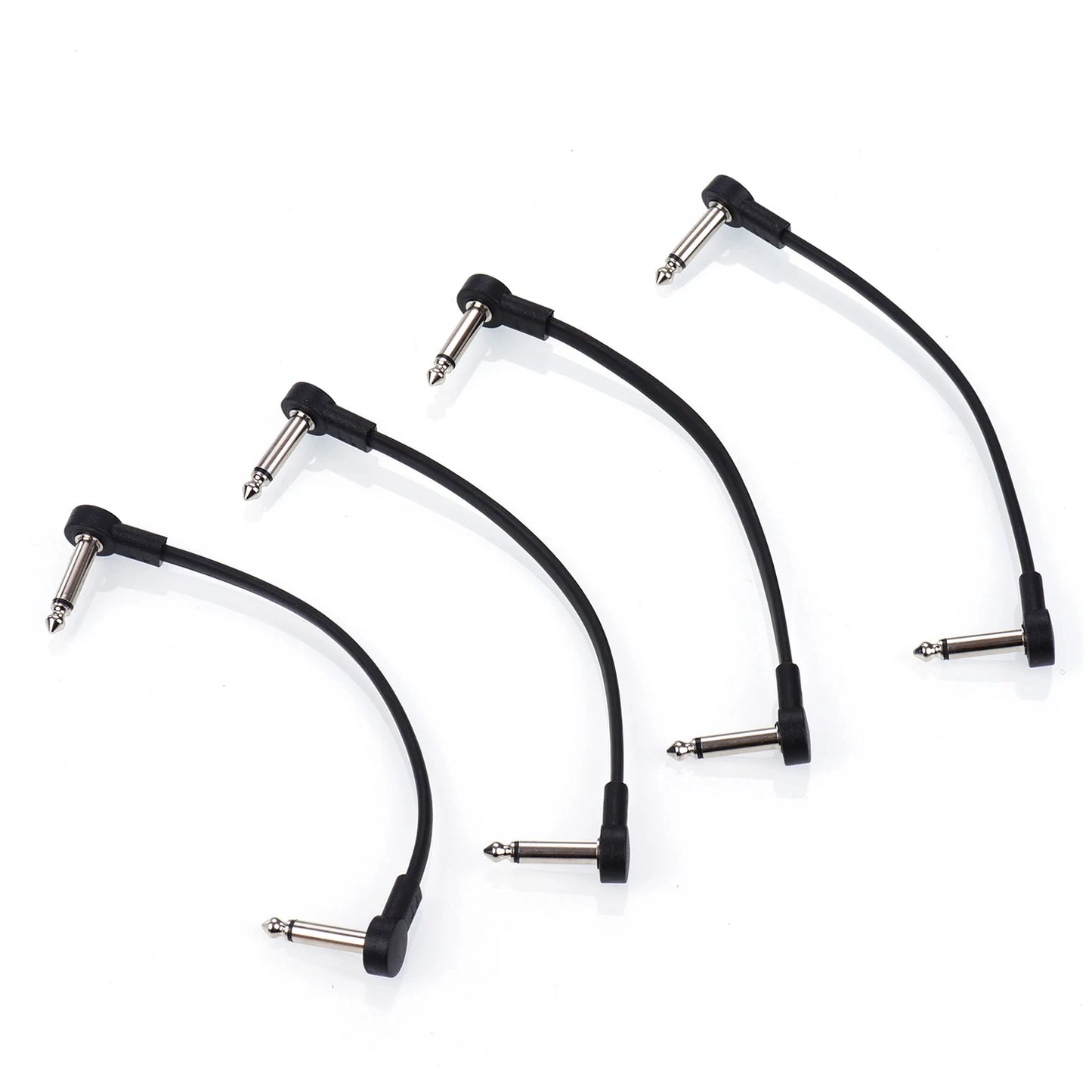 Ggiant AC-8 Pedal Patch Cables – 15 cm Right-Angle Connectors 4 pcs