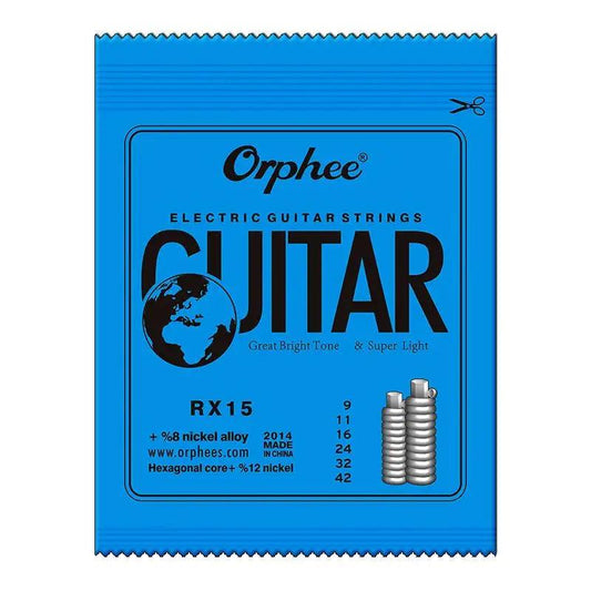 Orphee RX-15 - 9-42 Electric Guitar Strings Light.