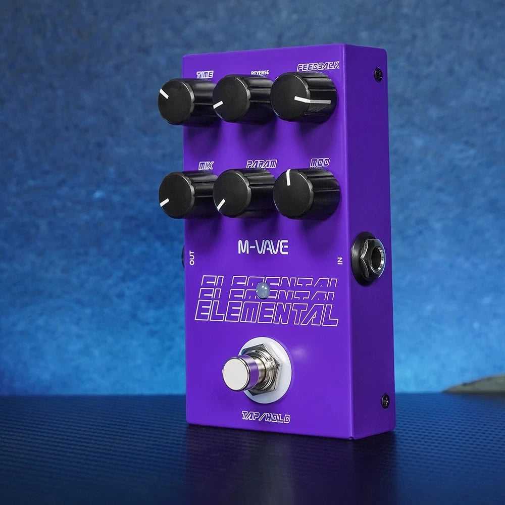 M VAVE Elemental Digital Delay - 9 Different Delay M VAVE Elemental Digital Delay Pedal, 9 Different Delay Effects, Support for TAP and HOLD Mode,Delay Guitar Pedal StompBoxStore