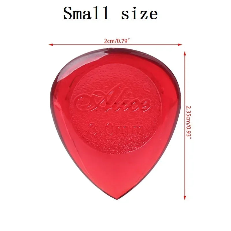 Alice Stubby Guitar Pick 3.0mm in red, featuring a small size design for precision and grip. Ideal for electric and jazz guitar players.