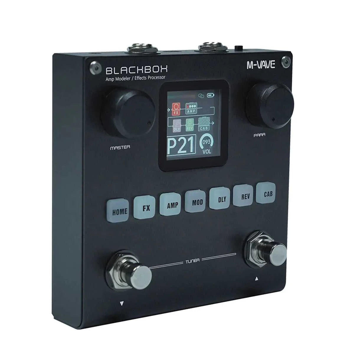 M-VAVE BLACKBOX M-VAVE BLACKBOX Guitar Effect Pedal Multifunctional Guitar/Bass Effector Built-in battery, 80 editable Presets, 6 Effects Module StompBoxStore