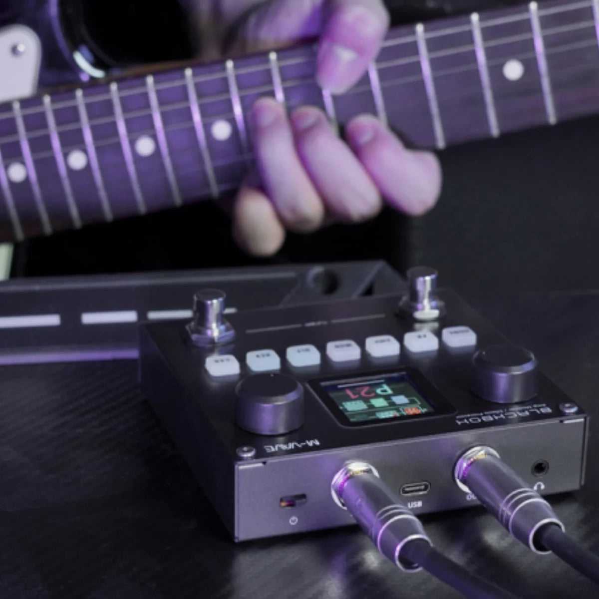 M-VAVE BLACKBOX - M-VAVE BLACKBOX Guitar Effect Pedal Multifunctional Guitar/Bass Effector Built-in battery 80 editable