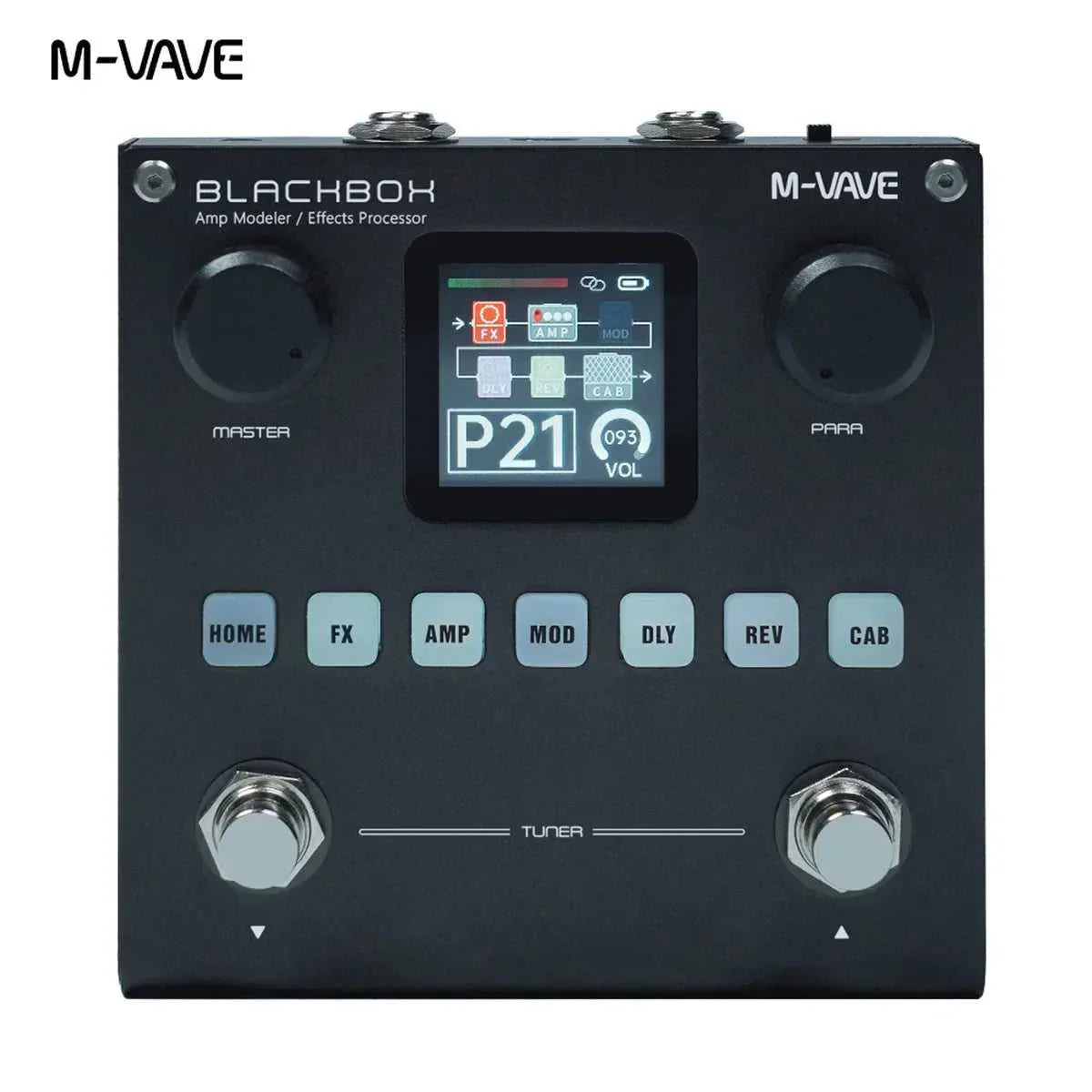 M-VAVE BLACKBOX - M-VAVE BLACKBOX Guitar Effect Pedal Multifunctional Guitar/Bass Effector Built-in battery 80 editable