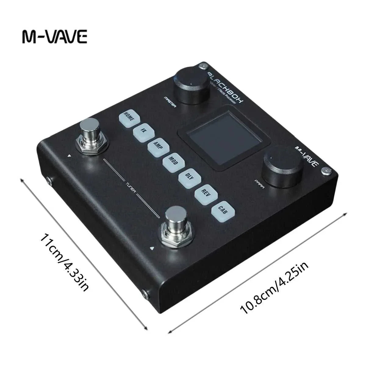 M-VAVE BLACKBOX - M-VAVE BLACKBOX Guitar Effect Pedal Multifunctional Guitar/Bass Effector Built-in battery 80 editable